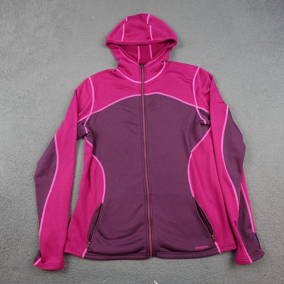 Patagonia Capilene 4 Expedition Weight Full-Zip Hoody Jacket Womens XL Pink - Picture 1 of 13